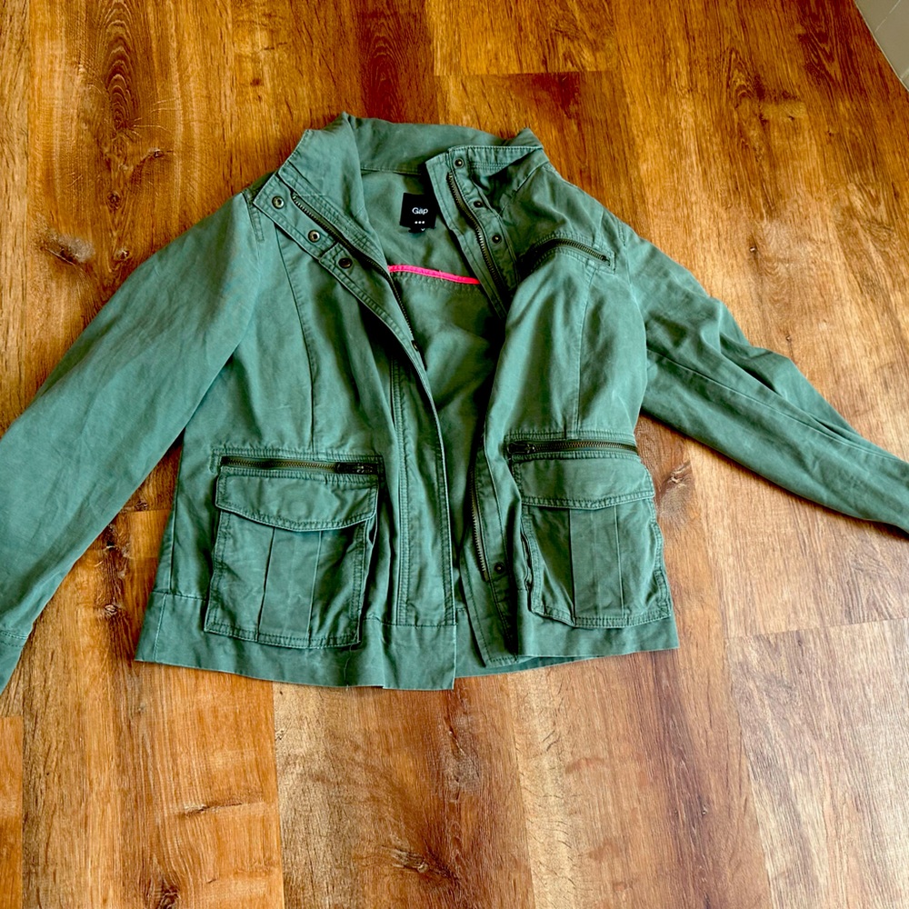 Gap olive green cargo jacket